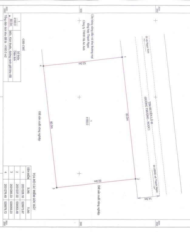 Đất thương mại dịch vụ Thạch Ngọc, Thạch Hà 4160m² - Cơ hội đầu tư hấp dẫn!