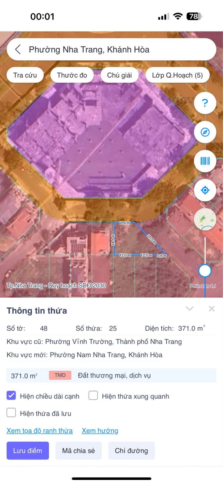 Đất bán 371m² tại Khu Kim Cương, An Viên Nha Trang - Giá 32.616 tỷ, sổ đỏ lâu dài!