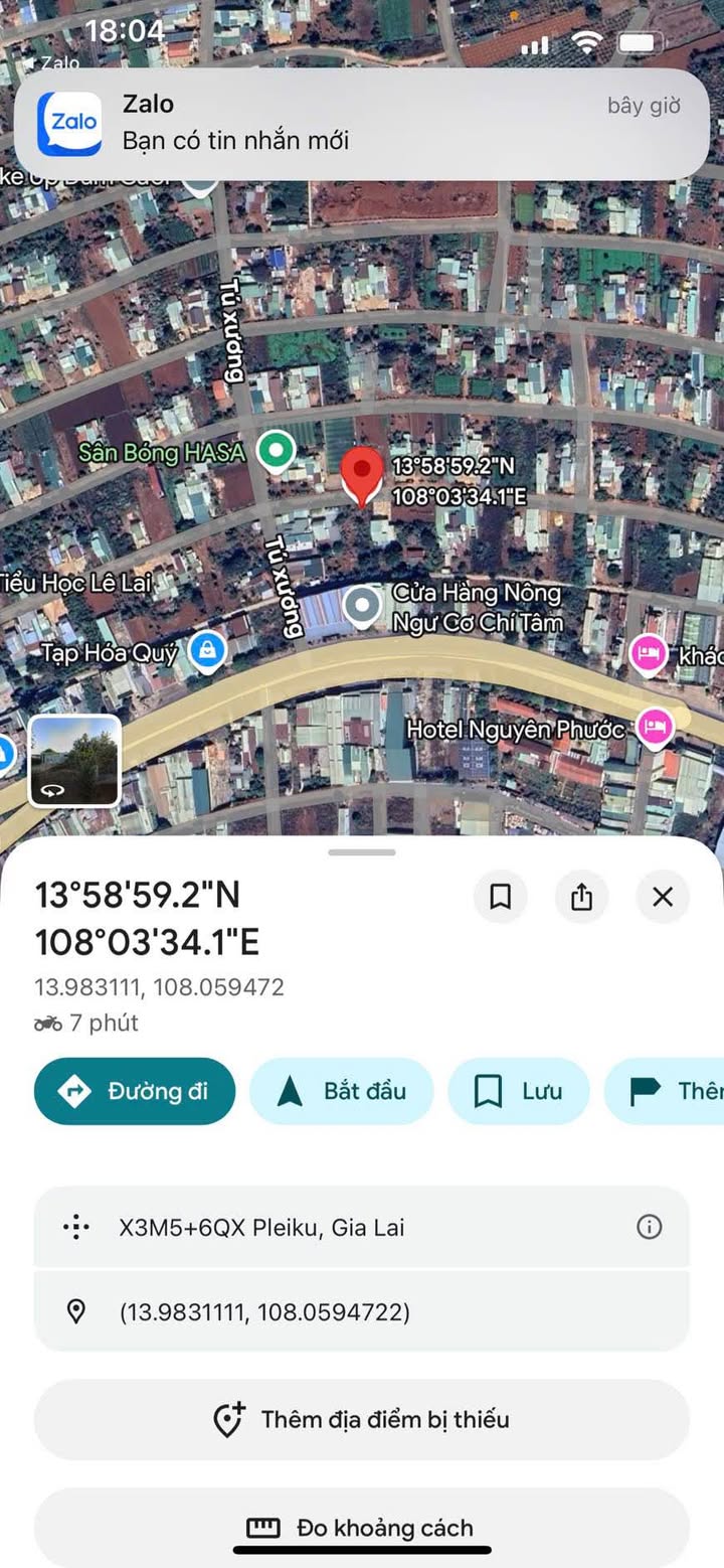 Đất hẻm số 2 Tú Xương, An Phú, Gia Lai 175m² - Giá tốt chỉ 880 triệu!