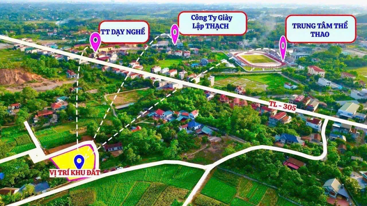 Đất nền thị trấn Lập Thạch 100m² giá 700 triệu - Mặt tiền 5m, vị trí đắc địa!