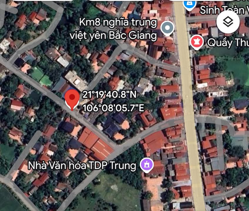 Đất nền góc Nghĩa Trung, Việt Yên 124m² - Giá thỏa thuận đầu tư hấp dẫn!