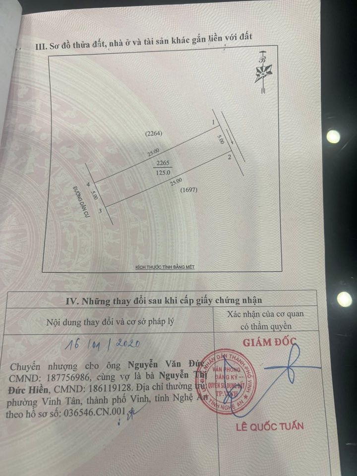 Đất nền 125m² tại phường Vinh Hưng, Nghệ An - Giá chỉ 3.5 tỷ, vị trí đẹp, giao thông thuận lợi!