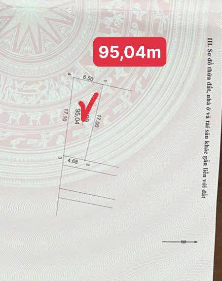 Đất nền L3-7 Ba Đa, Văn Bình, Thường Tín 95m² giá 7.22 tỷ - Vị trí đắc địa gần trung tâm!