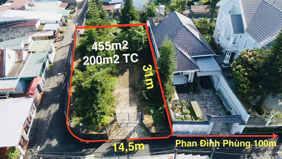 Lô biệt thự tại Phan Đình Phùng, Bảo Lộc 541m² - Tiềm năng kinh doanh lớn!