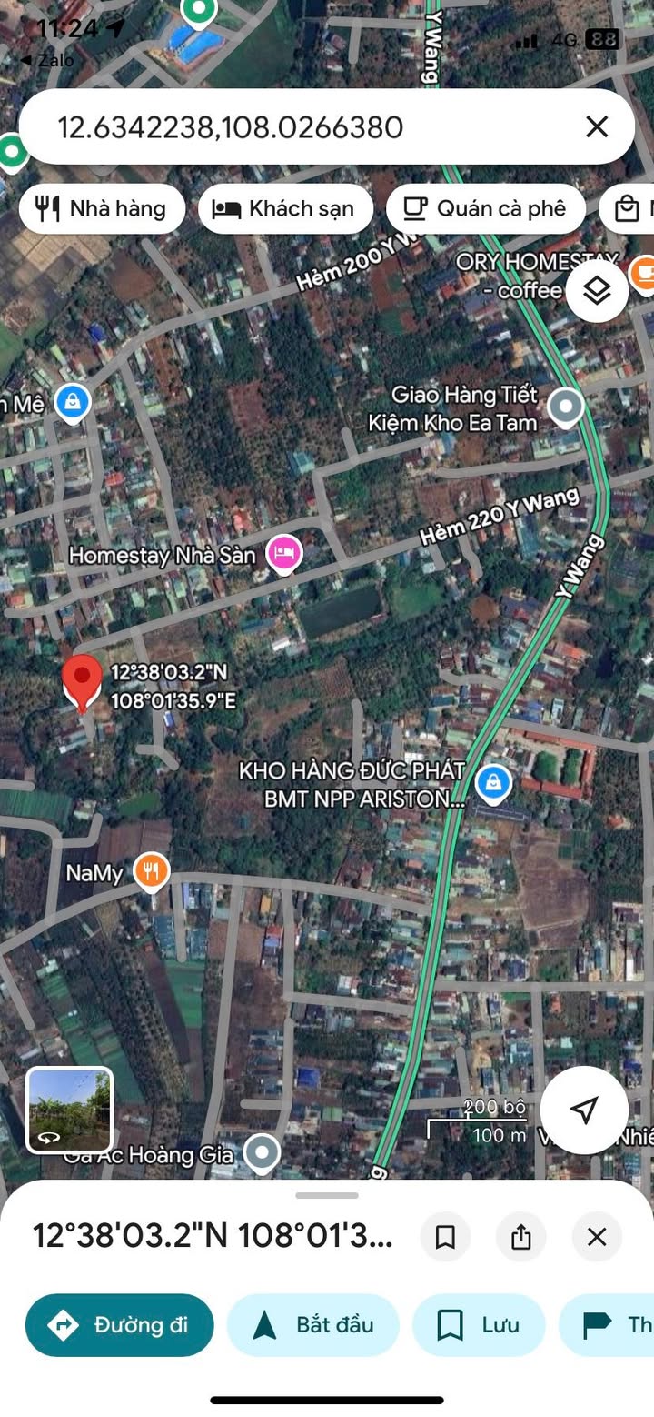 Đất thổ cư hẻm 220 Y Wang - Phường Ea Tam, BMT 230m² giá chỉ 1.55 tỷ - Cơ hội đầu tư hiếm có!