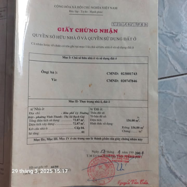Nhà mặt tiền đường Mậu Thân Rạch Giá 156m² giá 3.9 tỷ - Chính chủ bán gấp!