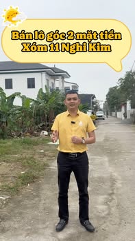 Đất nền góc hai mặt tiền Nghi Kim 60m² giá 1.8 tỷ - Đầu tư sinh lời ngay!