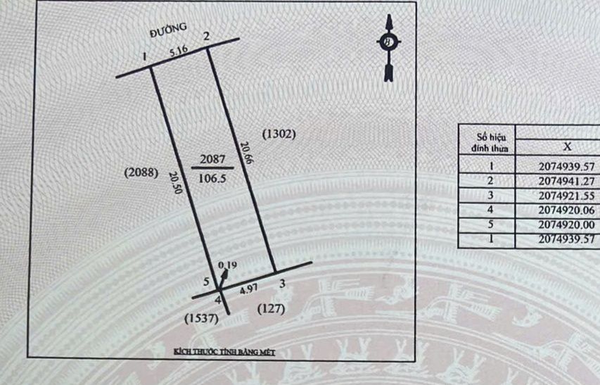 Đất nền Vinh Lộc 106.5m² giá 1.3 tỷ - Cơ hội đầu tư tuyệt vời!