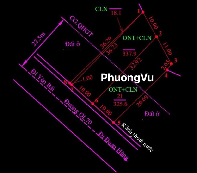 Đất nền Phú Lâm Đoan Hùng 300m² - Mặt tiền 10m, vị trí đẹp gần chợ