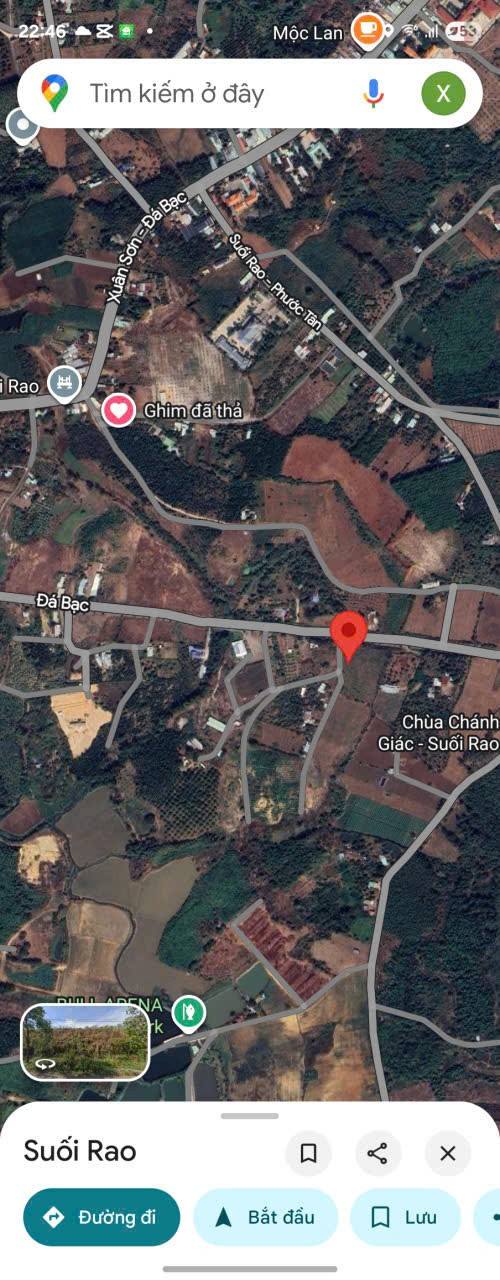 Đất nền Suối Rao Châu Đức 1000m² giá 2.65 tỷ - Sổ hồng chính chủ, đầu tư sinh lời!