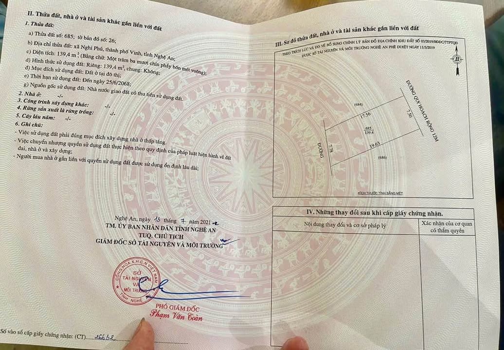 Đất Nghi Phú Home Vinh 139.4m² giá 5 tỷ - Vị trí đắc địa gần bệnh viện