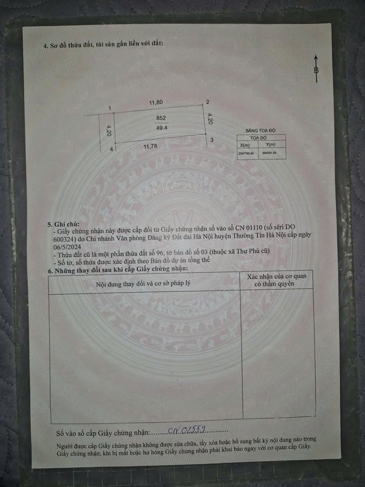 Đất nền lô góc Thư Phú, Thường Tín 49.4m² giá 3.1 tỷ - Tiềm năng phát triển cao!