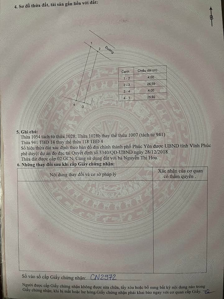 Đất nền Nam Viêm, Phúc Yên 98m² giá 1 tỷ - Đầu tư sinh lời lý tưởng!