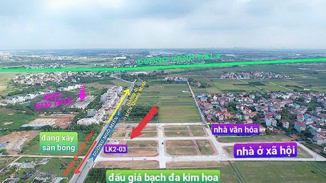 Đất đấu giá Bạch Đà Mê Linh 100m² giá thỏa thuận - Vị trí đắc địa gần KCN và sân bay!