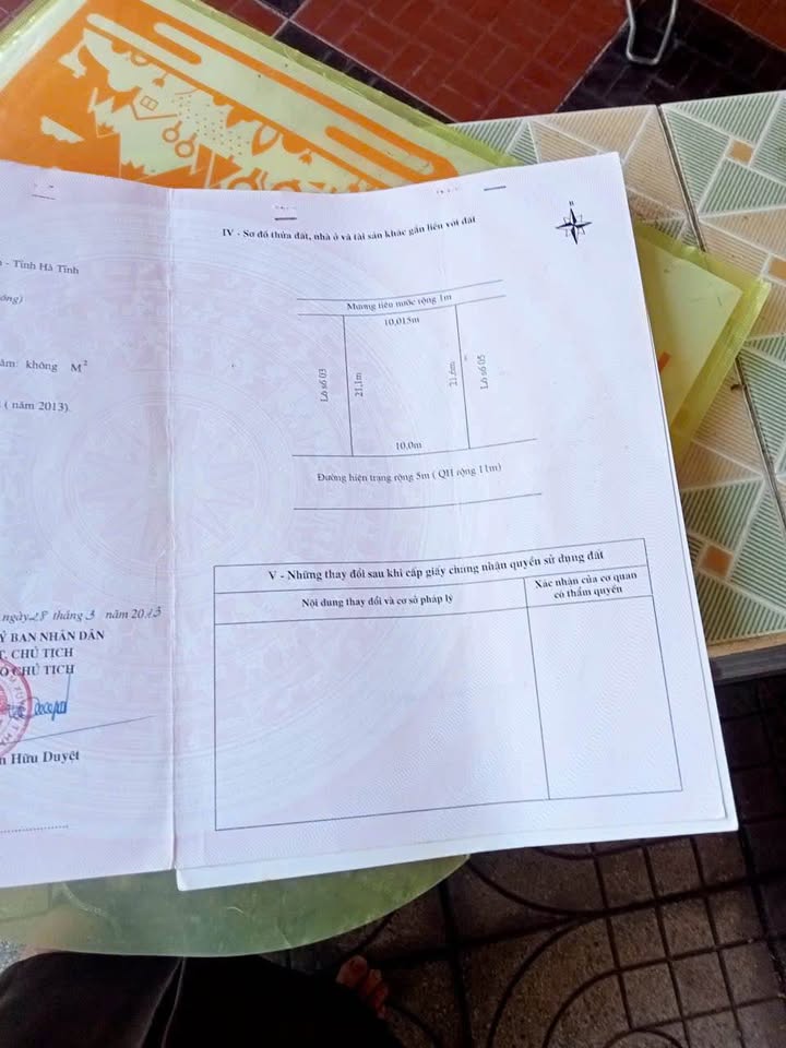 Đất thổ cư Cẩm Xuyên 213.5m² giá 1 tỷ - Đường Nguyễn Biên rộng 16m