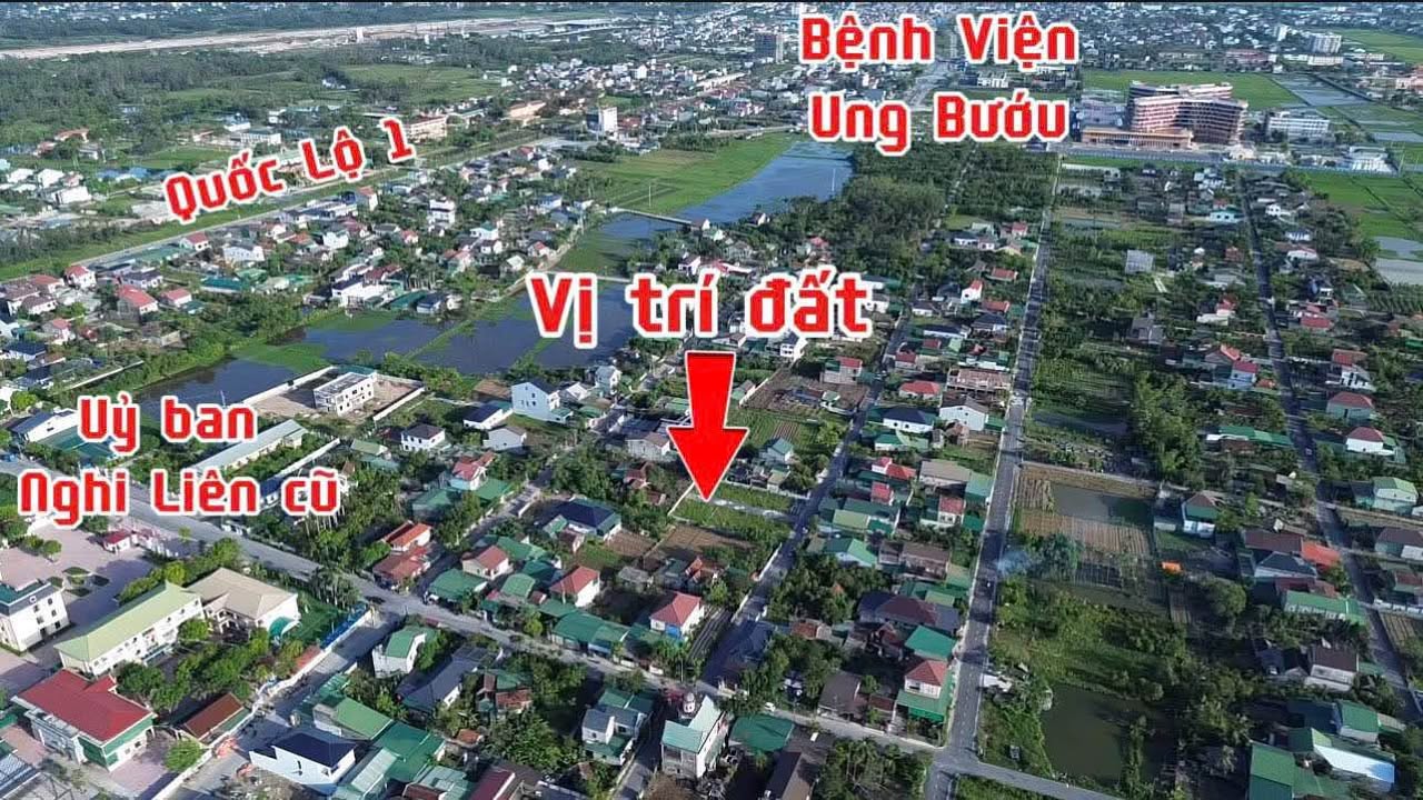 Đất thổ cư xã Nghi Liên 60m² giá 1.45 tỷ - Vị trí đẹp gần Ủy ban