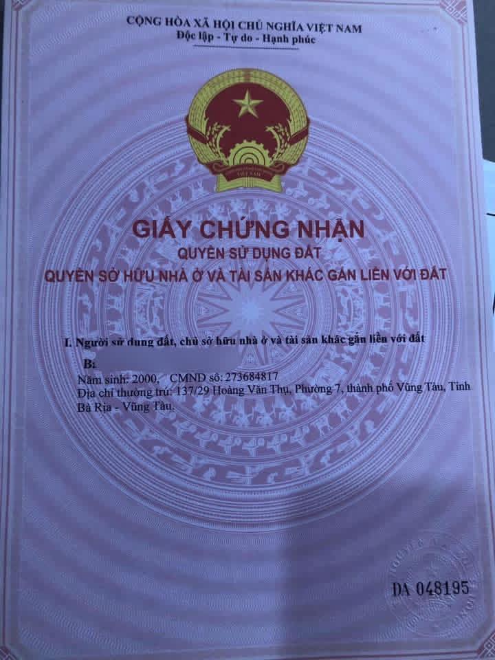 Đất nền đường Bắc Sơn, phường 11, Vũng Tàu 700m² giá 2.9 tỷ - Sổ hồng chính chủ, thương lượng tốt!