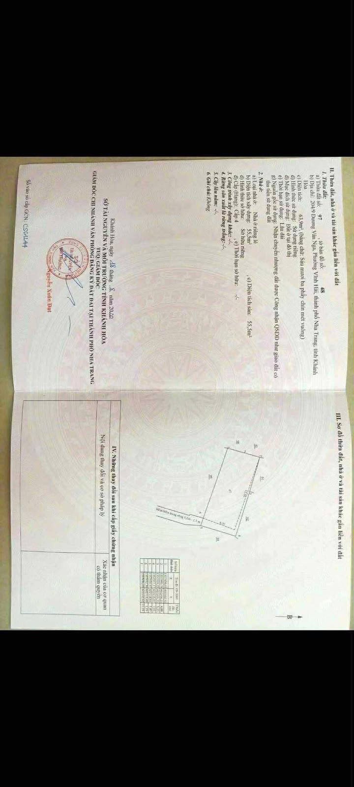 Nhà cấp 4 Dương Văn Nga, Vĩnh Hải, Nha Trang 64m² giá 2,1 tỷ - Sổ hồng chính chủ!