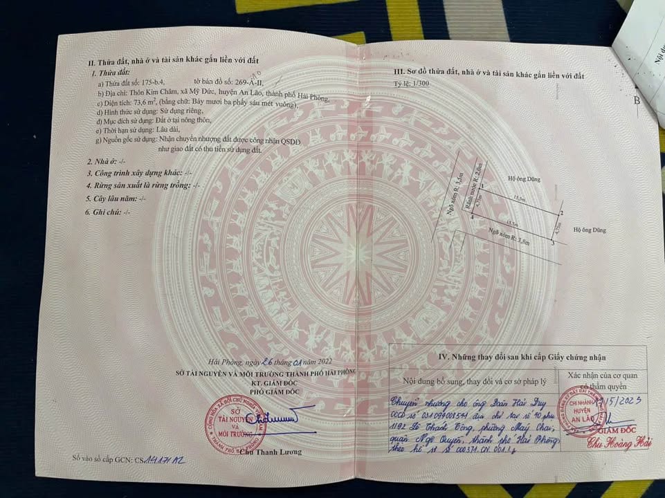 Đất nền Kim Châm, Mỹ Đức 73.6m² giá 800 triệu - Lô góc 2 mặt tiền đẹp!