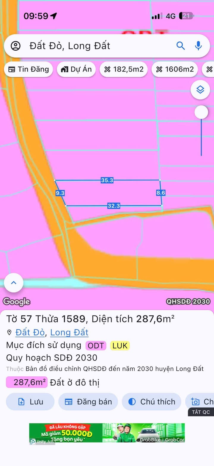 Đất nền Đất Đỏ, Bà Rịa - Vũng Tàu 287m² giá chỉ 1 tỷ - Cơ hội đầu tư tuyệt vời!