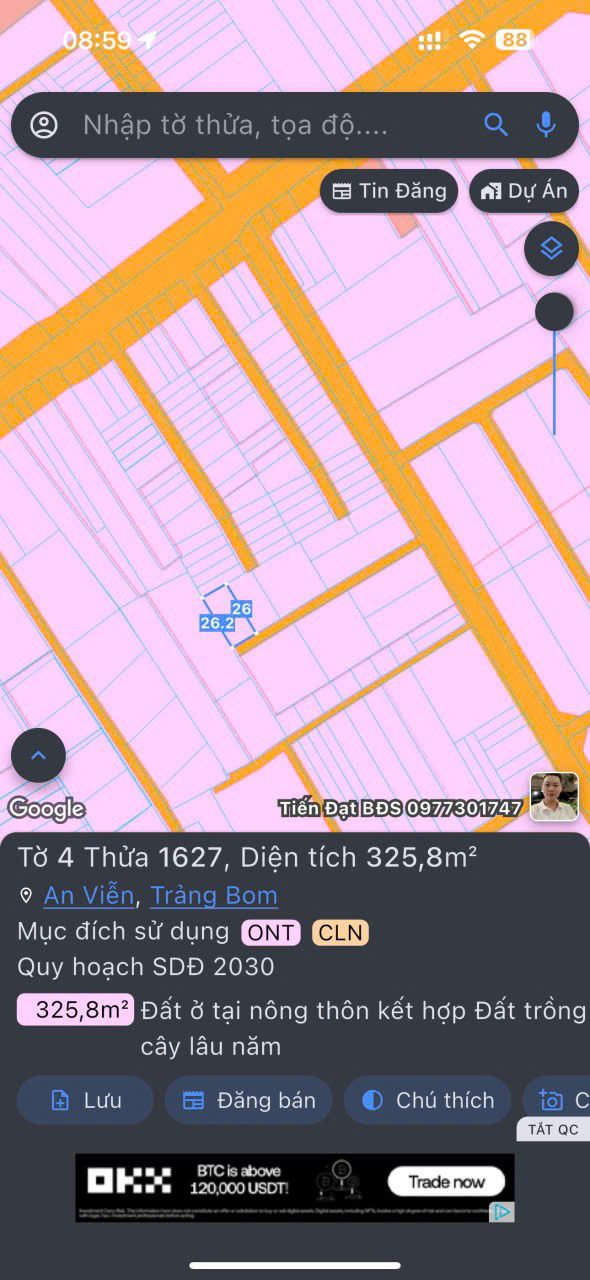 Đất nền An Viễn Trảng Bom 250m² - Sổ đỏ chính chủ, đầu tư sinh lời!