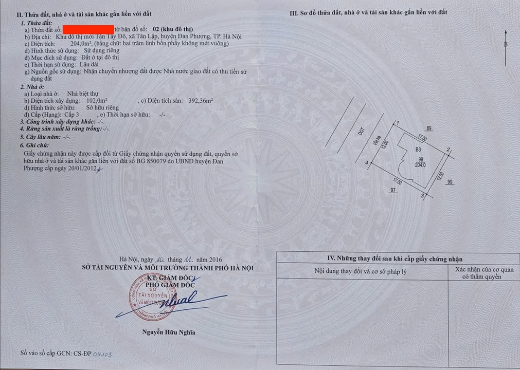 Biệt thự Tân Tây Đô Đan Phượng 204m² giá 25 tỷ - Thiết kế 3 tầng hiện đại