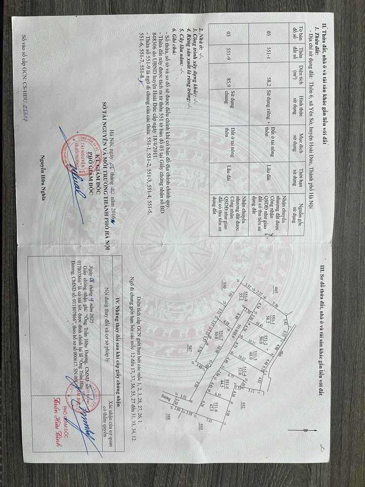 Đất thổ cư Yên Sở, Hoài Đức 58m² giá 3 tỷ - Ô tô vào tận nơi!