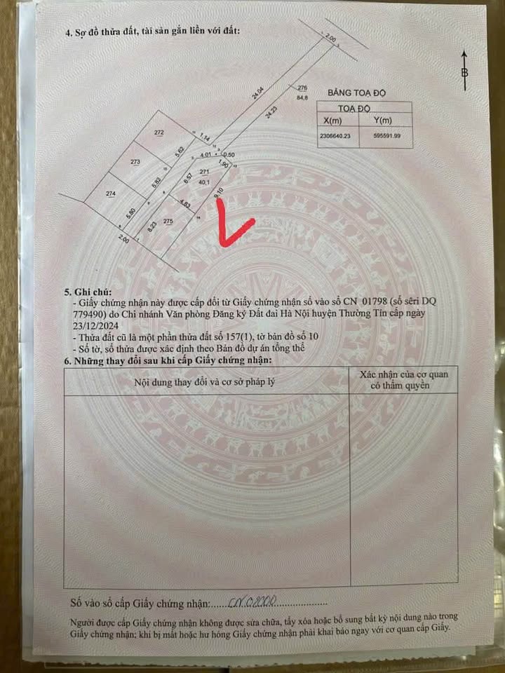 Đất thổ cư chính chủ tại xã Tự Nhiên, huyện Thường Tín 40.1m² - Giá chỉ 1.68 tỷ!