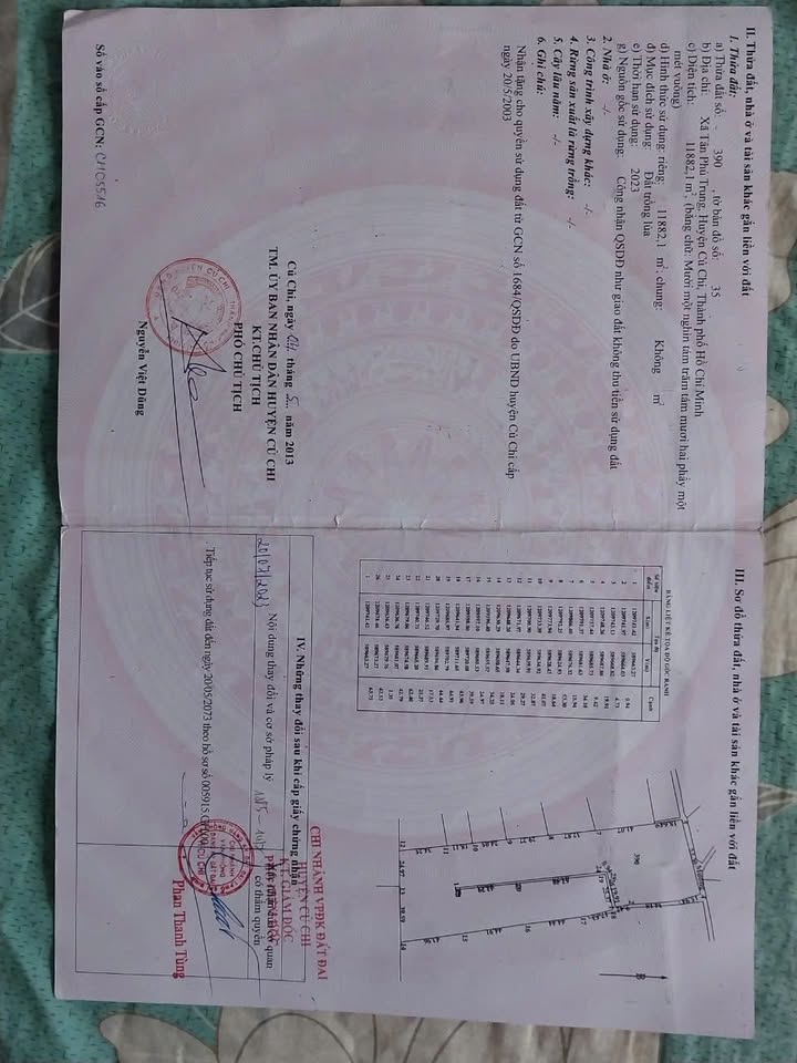 Đất nền Củ Chi 11882m² giá thỏa thuận - Cơ hội đầu tư tuyệt vời!