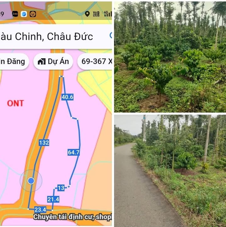 Đất vườn Bàu Chinh 12800m² giá 4.3 tỷ - Sổ hồng chính chủ