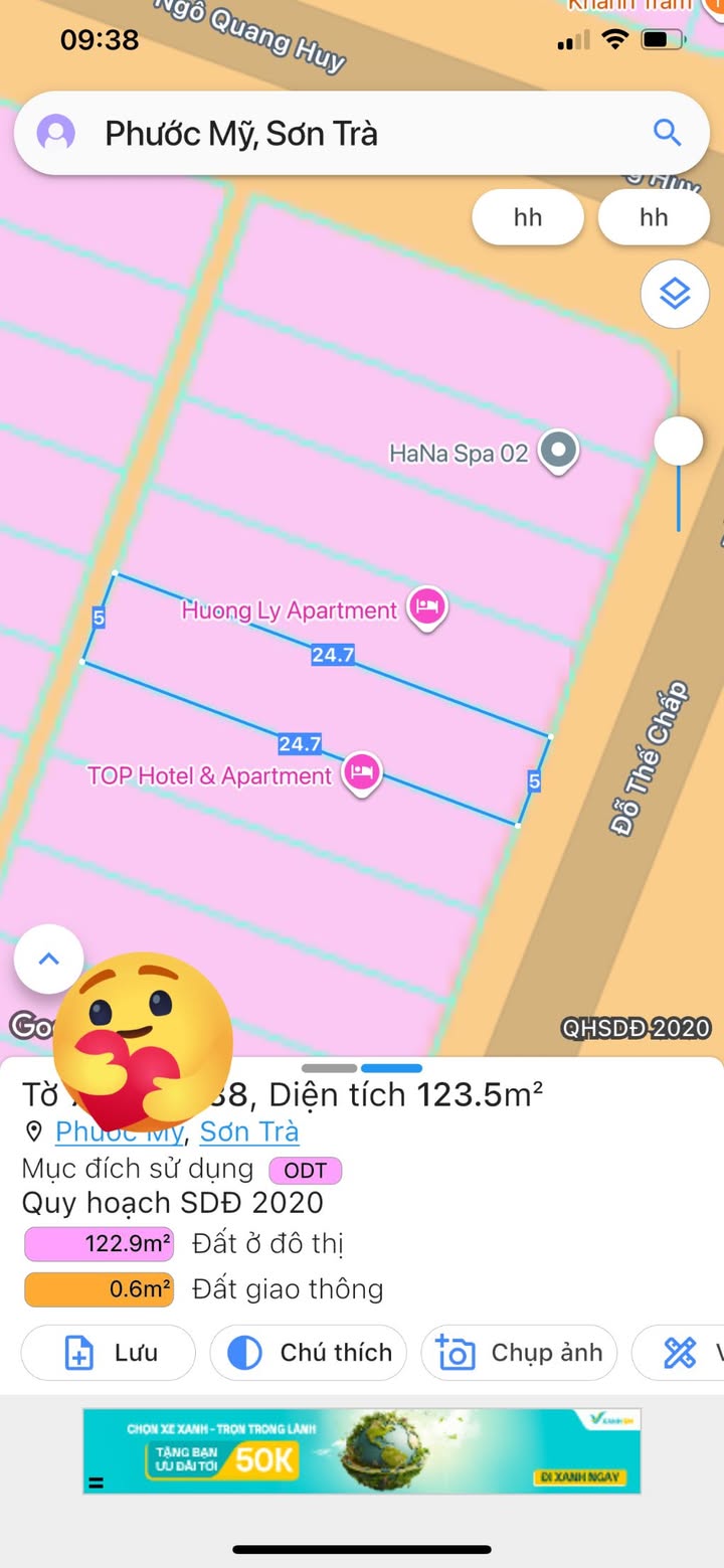 Đất Phước Mỹ, Sơn Trà 123,5m² giá 20,5 tỷ - Cơ hội đầu tư hiếm có!