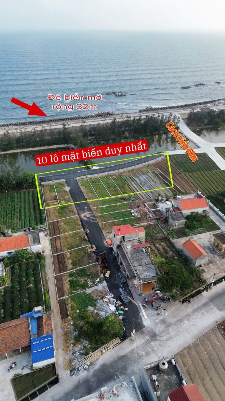 Đất nền mặt biển Thịnh Long, Nam Định 93m² giá 1 tỷ - Cơ hội vàng đầu tư!