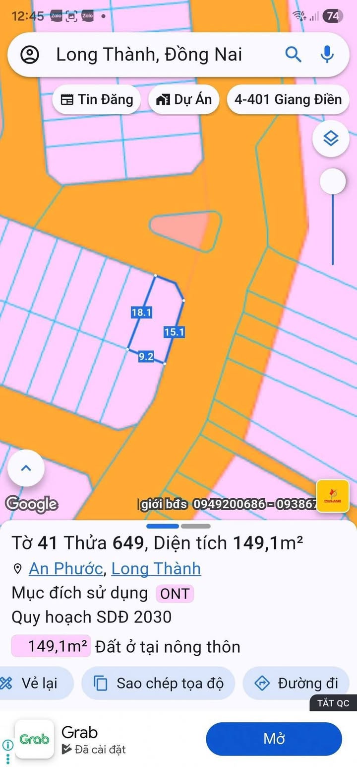 Đất nền góc 165m² An Phước - Sổ đỏ chính chủ, giá chỉ 2 tỷ!