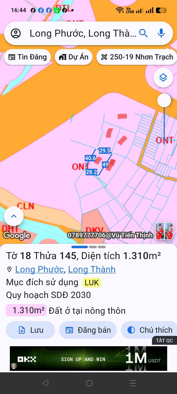 Đất nền Long Phước, Long Thành 10.000m² giá đầu tư - Sổ đỏ chính chủ