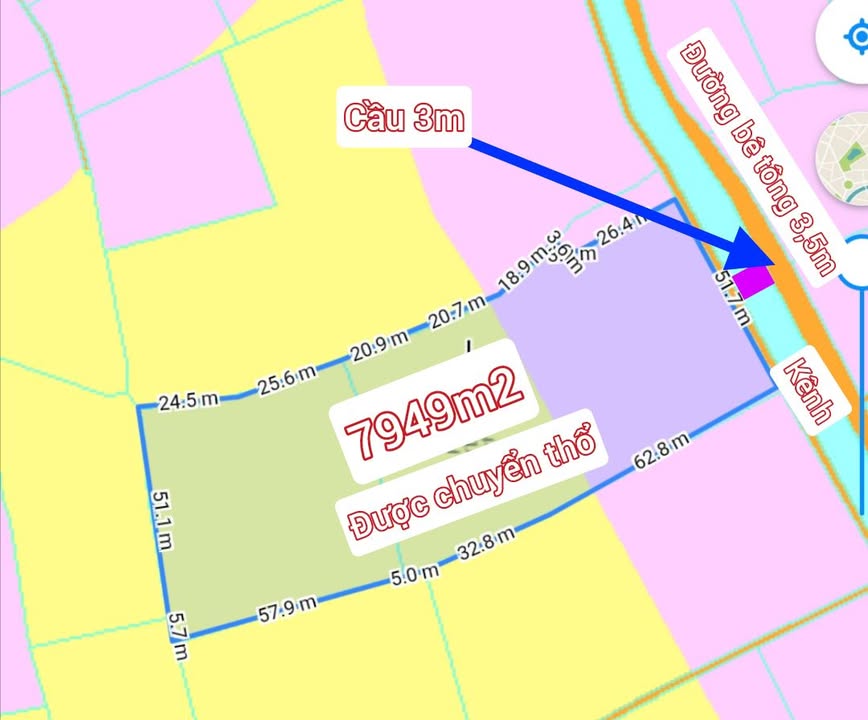 Đất thổ cư 50m tại An Lục Long, Tây Ninh 7949m² giá 4.368 tỷ - Cơ hội đầu tư sinh lời!