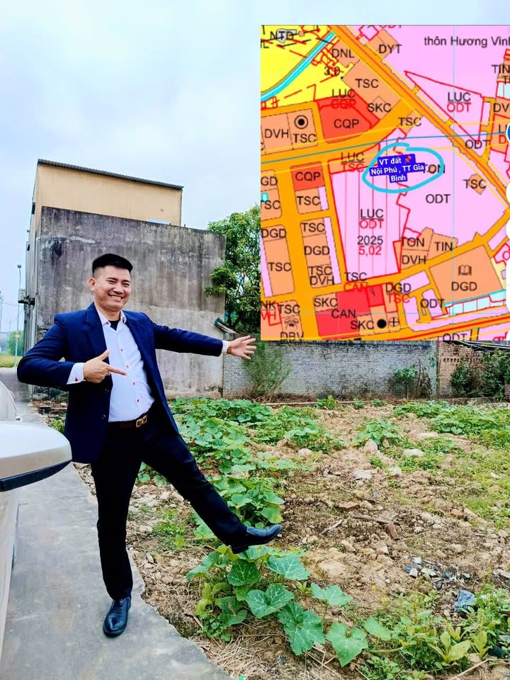 Đất nền 106m² tại Nội Phú, Gia Bình - Giá chỉ 3 tỷ, đầu tư sinh lời ngay!