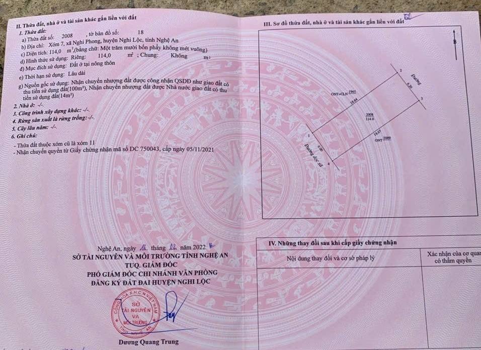 Đất kinh doanh mặt đường 24 Nghi Phong 114m² - Chính chủ bán gấp!