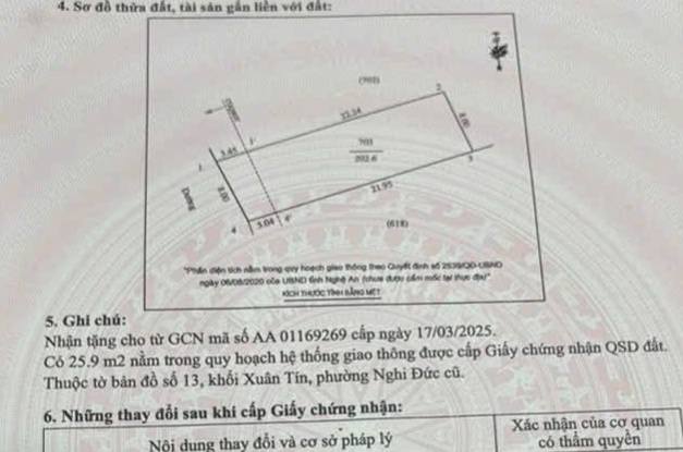 Đất nền Nghi Đức, đường Nguyễn Phi Ỷ Lan, 202m² giá 5.5 tỷ - Vị trí đẹp, tiện ích vượt trội!