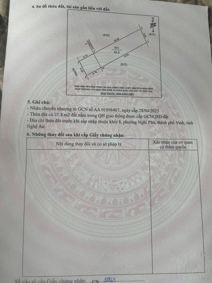 Đất Nghi Phú 95.8m² giá 4.4 tỷ - Đường ô tô tránh nhau thoải mái!