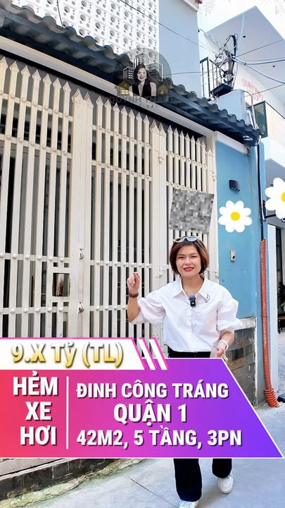 Nhà riêng Đinh Công Tráng, P Tân Định, Q1 - 42m² giá 9.7 tỷ - Vào ở ngay!