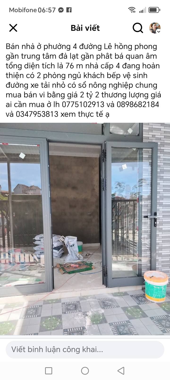 Nhà riêng Đà Lạt 76m² giá 2.2 tỷ - Gần trung tâm thành phố