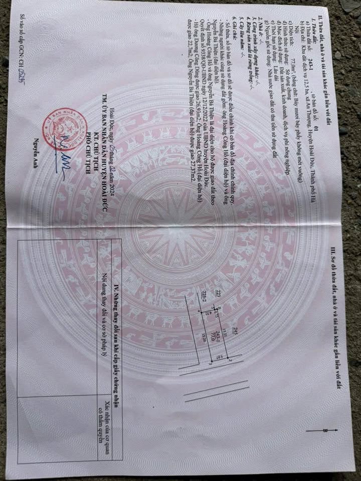 Đất lô góc 77m² tại An Khánh, Hoài Đức - Cơ hội đầu tư hấp dẫn!