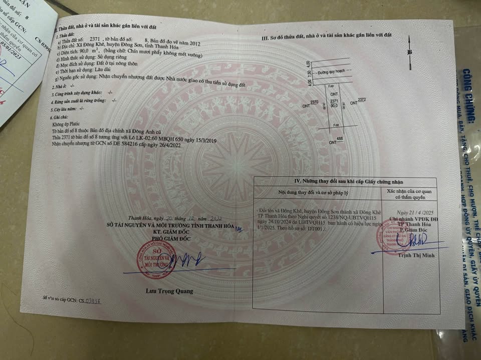 Đất nền Đông Khê, Đông Sơn 90m² giá chỉ 900 triệu - Cơ hội đầu tư tuyệt vời!