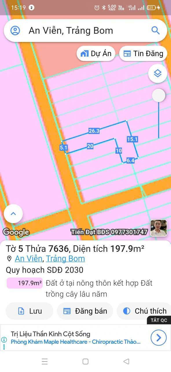 Đất thổ cư An Phước, Long Thành 1326m² giá 1.5 tỷ - Cơ hội đầu tư tuyệt vời!