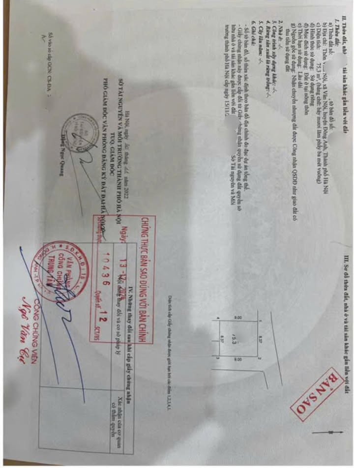 Đất lô góc Vân Nội Đông Anh 75.3m² - Ngõ thông ô tô, giá thỏa thuận!