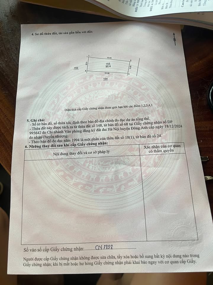 Đất nền 85m² Xóm Gà, Cổ Loa giá 6 tỷ - Đầu tư tiềm năng ngay hôm nay!