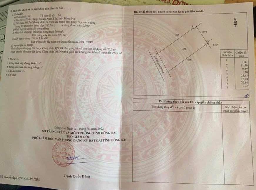 Đất nền Xuân Hưng, Xuân Lộc 384m² giá 4.104 tỷ - Tiềm năng phát triển tuyệt vời!