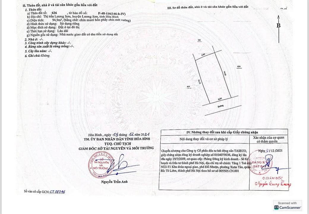 Đất nền khu Riverview Lương Sơn 95m² giá 3 tỷ - Lô góc view vườn hoa!