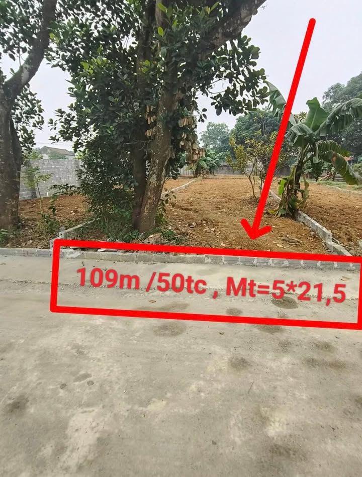 Đất thổ cư Hòa Sơn, Lương Sơn 109m² giá 1 tỷ - Đầu tư sinh lời ngay sát Hà Nội!