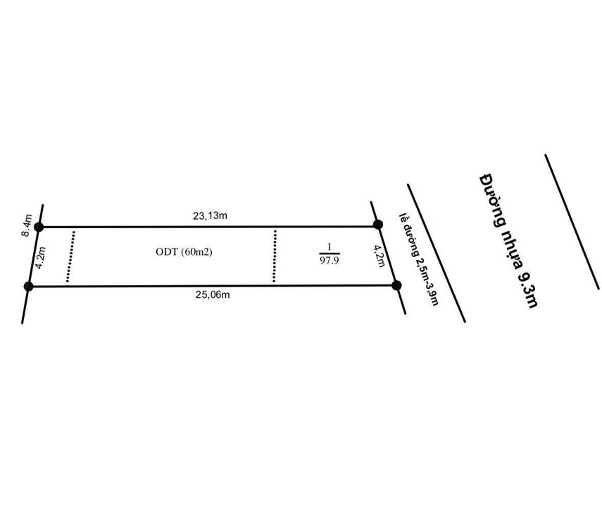 Đất thổ cư Phú Mỹ Thủ Dầu Một 98m² giá 3.15 tỷ - Đường nhựa rộng rãi